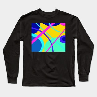 80’s colorful Long Sleeve T-Shirt